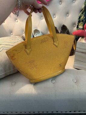 Louis Vuitton Yellow Epi Leather Top-Handle Tote